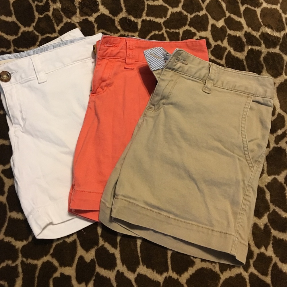 Red camel shorts lot of 3